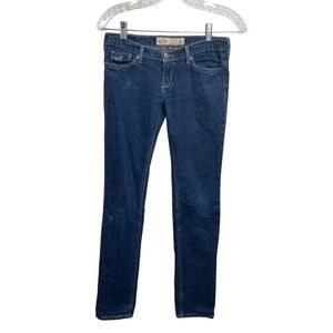 Women's Hollister Dark Wash Skinny Denim Jeans Size 1 Regular